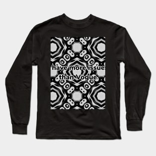 White and black abstract pattern Long Sleeve T-Shirt